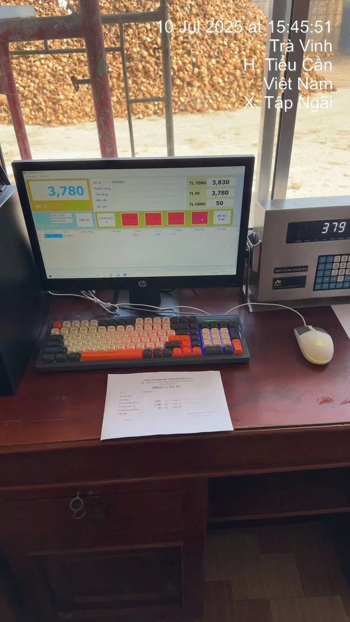 Máy tính phần mềm cân, đầu cân tại Tiểu Cần, Trà Vinh