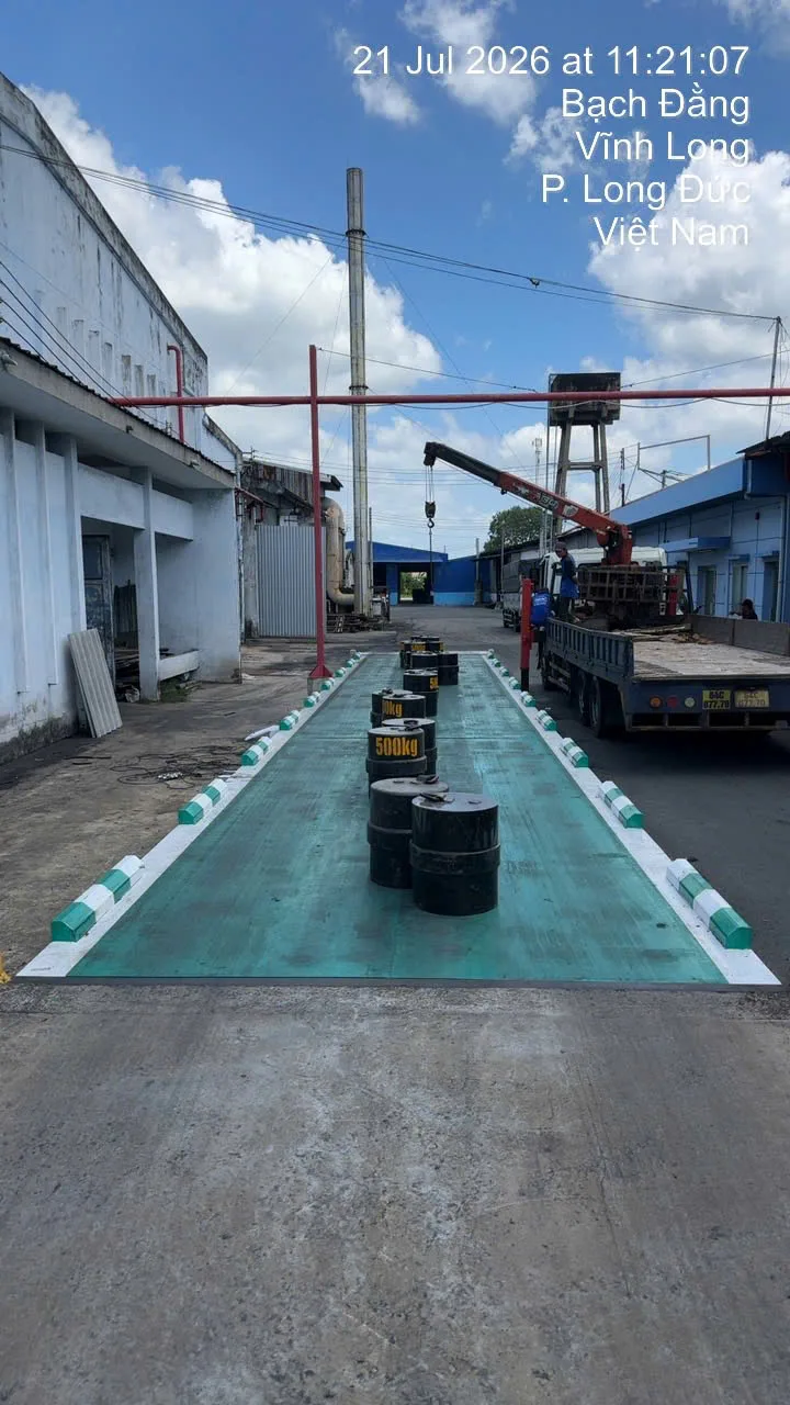 Trạm cân tại phường Long Đức, Vĩnh Long